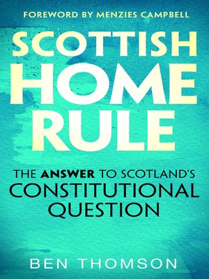 cover image of Scottish Home Rule
